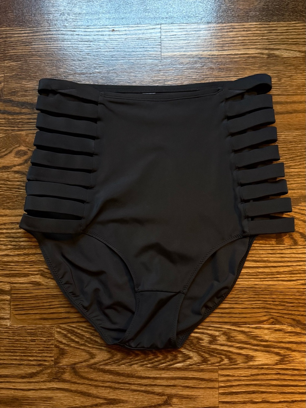 KIAVA Black High-Waist Cutout Bikini bottoms - Picture 2 of 3